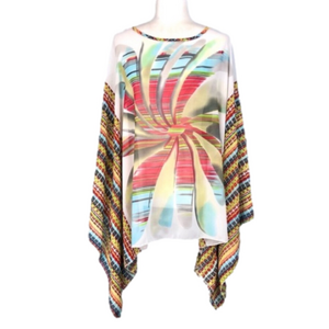 Bella sheer batwing shawl